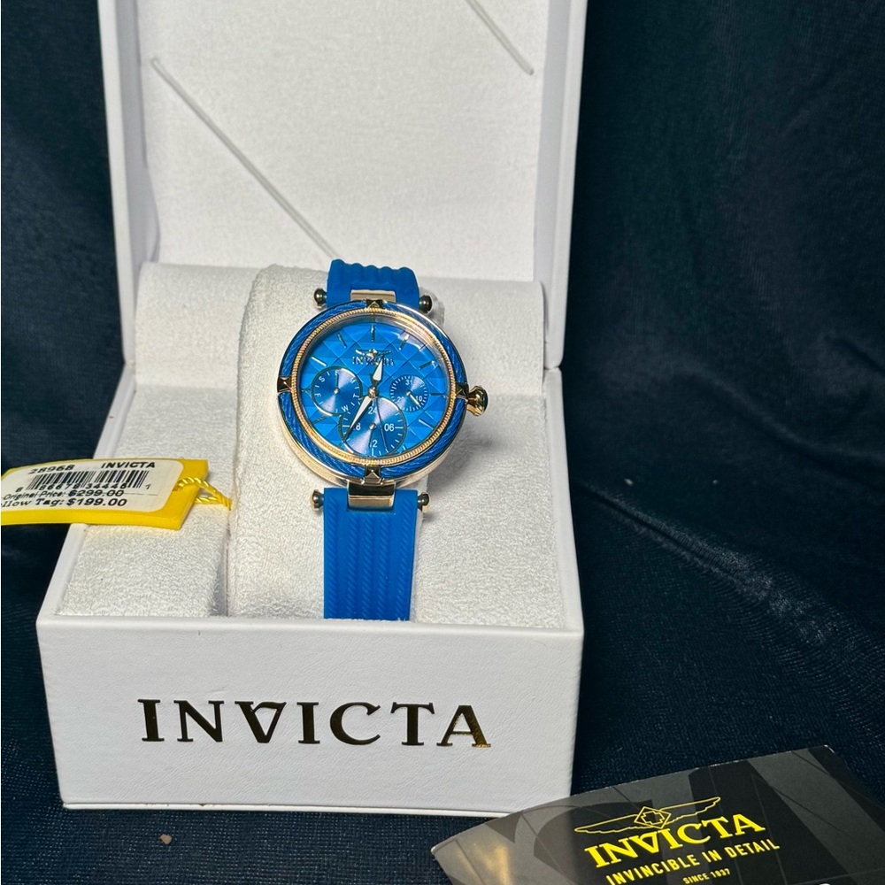Invicta Women's Bolt Quartz Blue Dial Watch New in Box